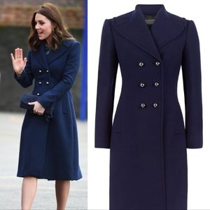 Hobbs Navy Gianna coat as seen on Royal Kate Middleton
